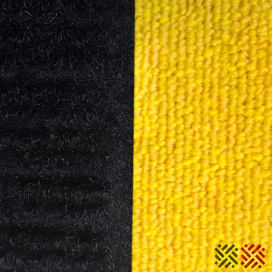 موکت مشکی با زرد