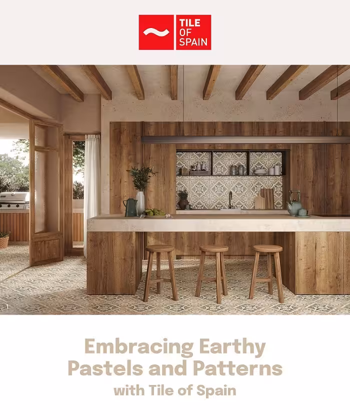 فضایی با رنگ های خاکی و طرح های طبیعی