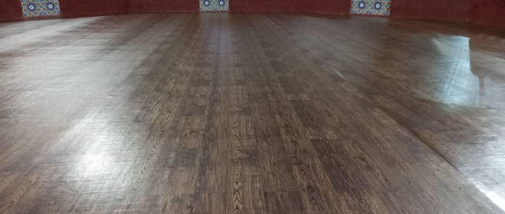 نمونه کار کفپوش اکومه در زورخانه