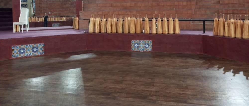 نمونه کار کفپوش اکومه در زورخانه