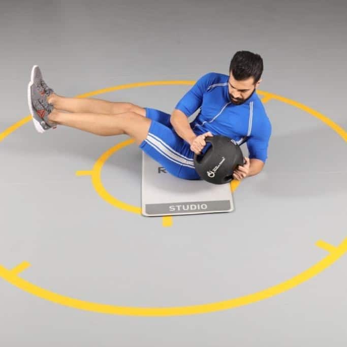 نمونه کار کفپوش پایافلور در باشگاه بدنسازی