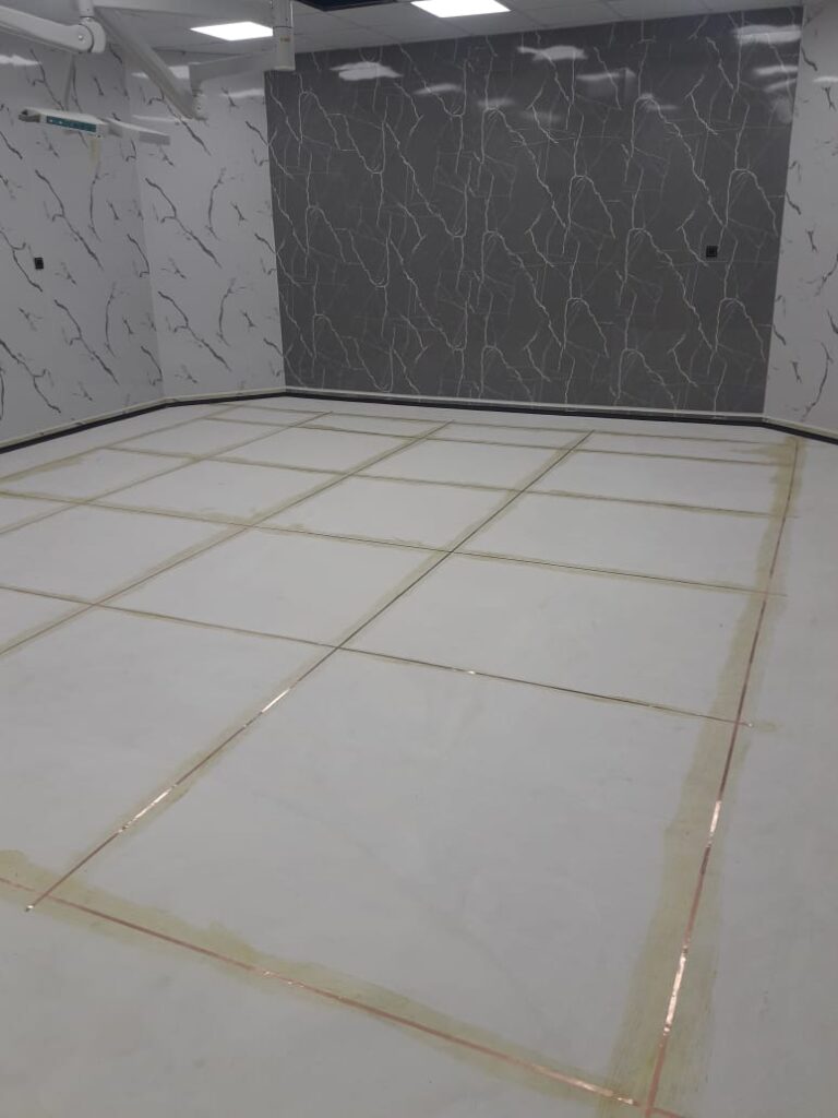 نصب و اجرای کفپوش آنتی باکتریال بیمارستانی