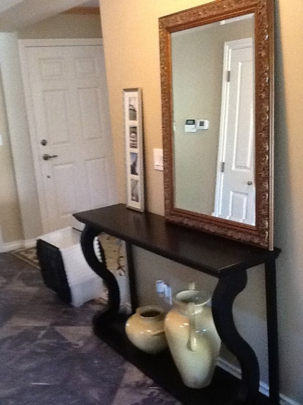 قرار دادن آینه روی کنسول