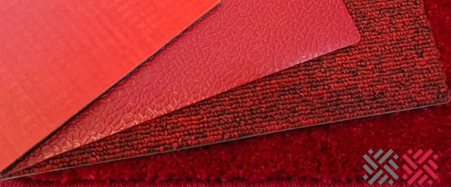 ترکیب رنگ قرمز در پوشش کف